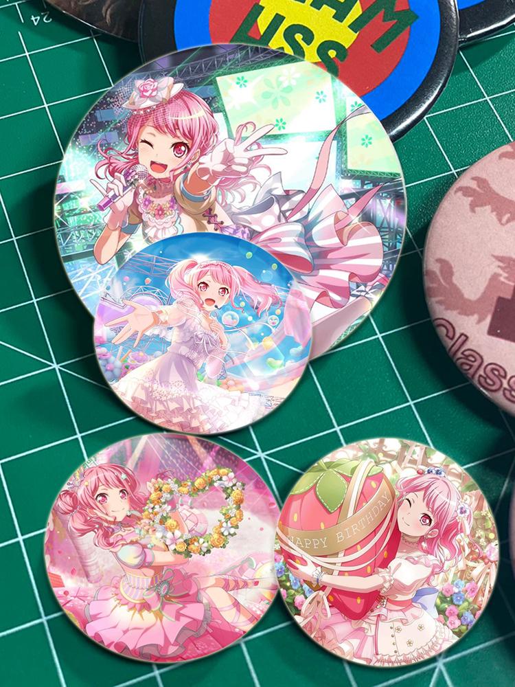 32/44/58mm BanG Dream Aya Maruyama Pin Handmade Brooch for Clothes Cartoon Cosplay Badge Backpack Decoration Jewelry Gift