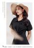 Shirt Skirt, Summer Commuting Temperament, Simple Women's Mid Length Dress