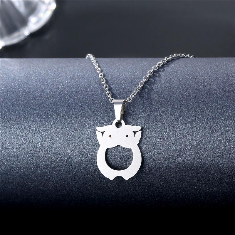 [Neue Titanstahl Kurze Choker Halskette Hip Hop Street Anhänger Kette Für Trendige Mädchen Ausgeh Accessoires]