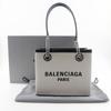 BALENCIAGA Small tote Tote Bag 7599412AAOK9260 logo Light gray Nylon canvas Women Used