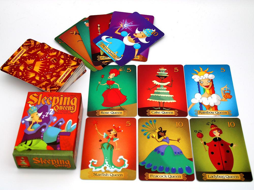 Sleeping Queens Gezinskaartspel Voor Kinderen En Volwassenen Met Hersenen En Emotionele Ontwikkeling