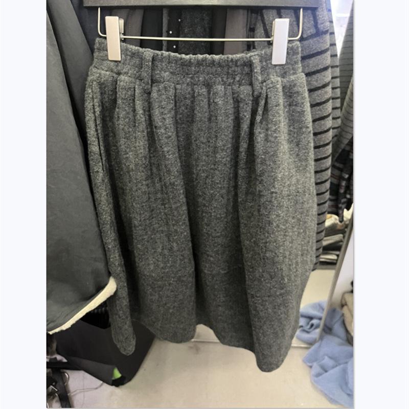 2025 Autumn/Winter Korean Style Versatile Knit Midi Skirt