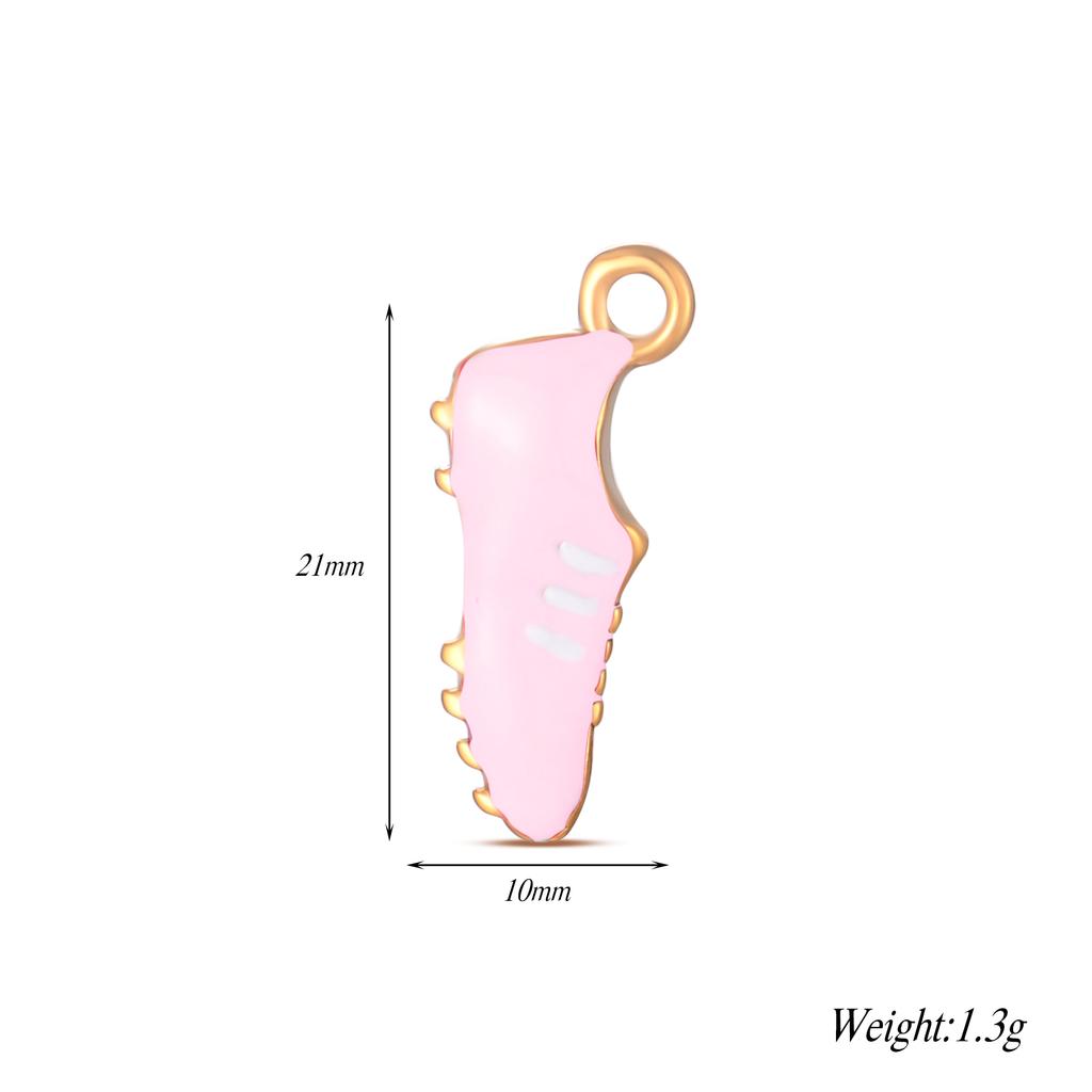 4Pcs Enamel Women Boot High heels Charms Stainless Steel Pendant for DIY Jewelry Making Accessories