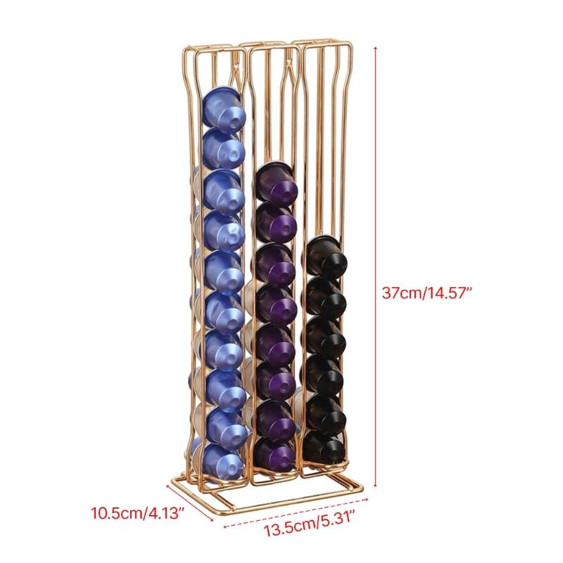 Versatile Coffee Storage Rack Portable Storage Organizer Rotatable Display Stand