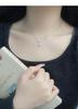 Sterling Silver Shining Starry River Zircon Necklace for Women - Niche Light Luxury Design Clavicle Chain, Perfect Goddess Festival Gift