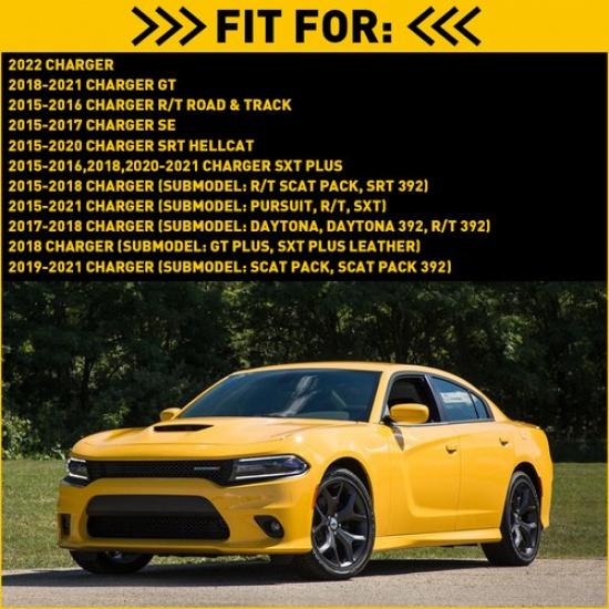 Pair Bracket Bumper For of 2015- Dodge Charger Set 2 Front Left and Right