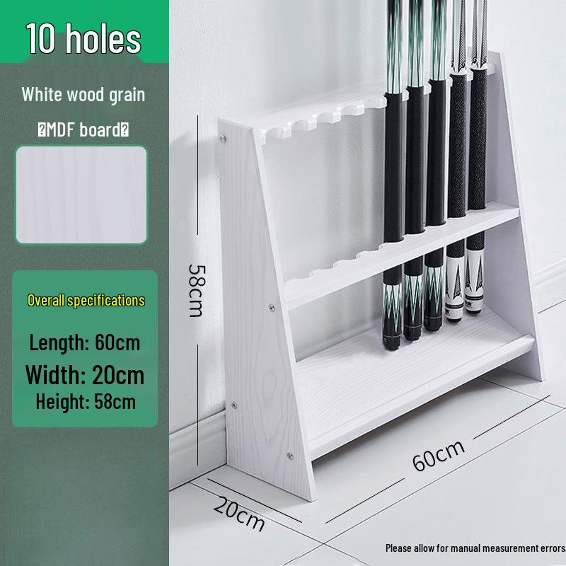 Jun Ding Ying 10-Cue Floor Pool Cue Rack