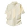 Polo Shirt Men's Ice Silk Nylon High-end Seamless Business Casual Ice-feel Lapel Men's Short-sleeved T-shirt Quick-drying