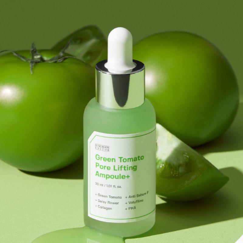 SUNGBOON EDITOR Green Tomato Hyaluronic Pore Minimizing Ampoule 30ml x2