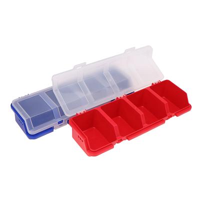 1 st Organizerlåda med flera fack för skruvar och smådelar - Hållbar plastförvaringslåda för järnaffärsartiklar och smycken