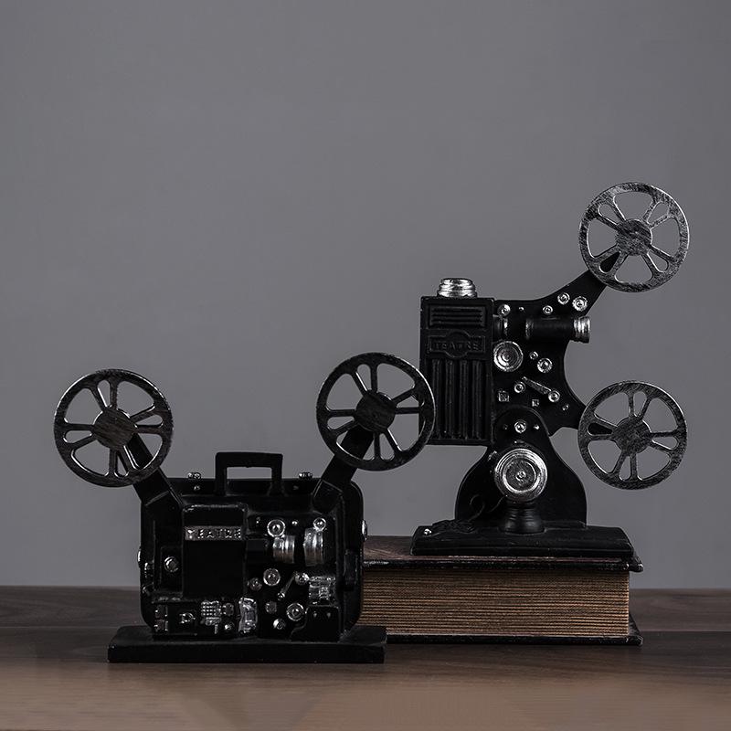 Retro Movie Projector Resin Ornament Camera Prop