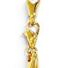 Excellent CELINE Circle Logo Design Chain Necklace Pendant Accessory gold Used