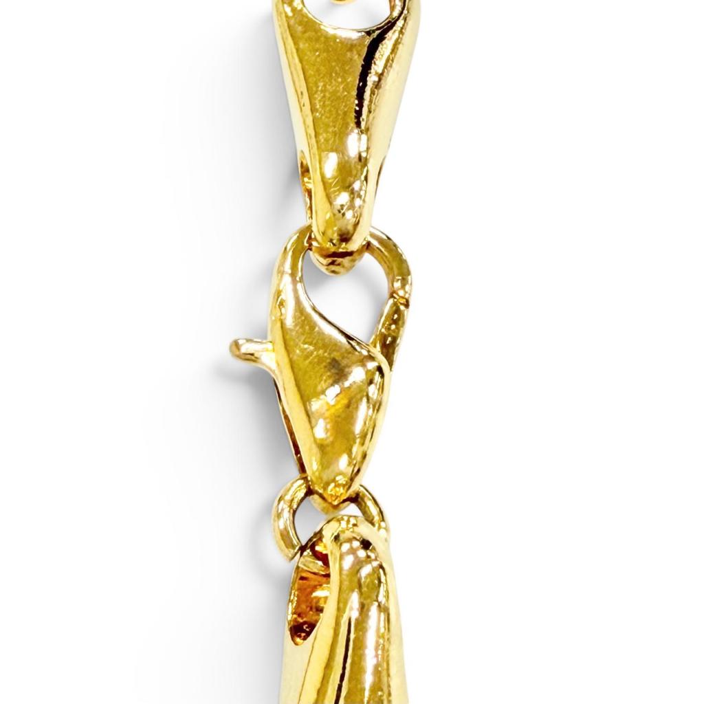 Excellent CELINE Circle Logo Design Chain Necklace Pendant Accessory gold Used