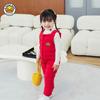 Infant & Toddler Cotton Bib Pants with Crotch Opening - Thick Winter Jumpsuit for Boys & Girls