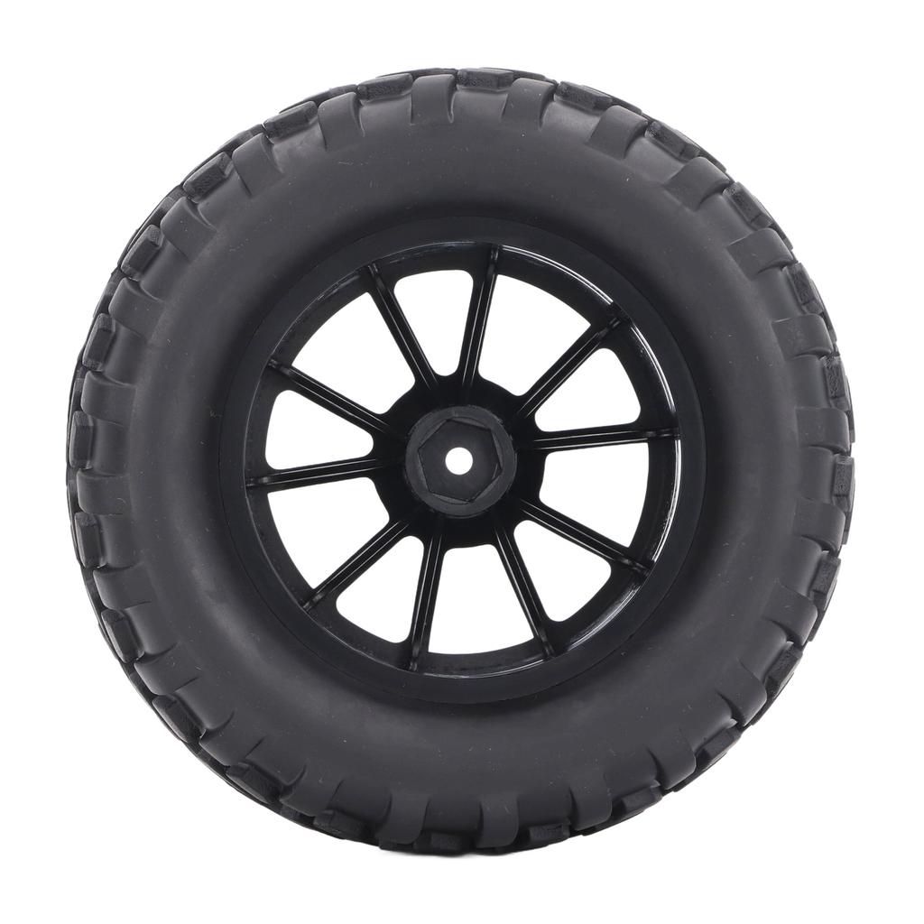 4pcs 12mm Hex 1/10 RC Truck Wheels and Tires for Axial for Hsp for Redcat for Hpi Universal 10 Hole Wheel Hub RC Wheel Tires