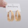 Gold Layered Round Hoop Earrings with Smooth Finish for Party More