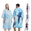 Surf Poncho Towel Lightweight Quick-Dry Hoodie Microfiber Beach Robe Changing Poncho Swim Towel Beach Ponchos For Adults