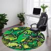 1pc Dinosaur Pattern Chair Carpet for Office, Perfect for Office, Holiday Party Decoration Choice Yy260314016