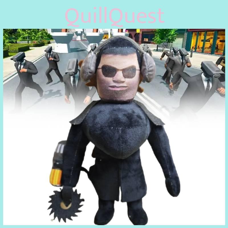 New Trendy Skibidi Toilet Plush Toy Humorous Doll With Soft Pp Cotton Filling 30cm Height