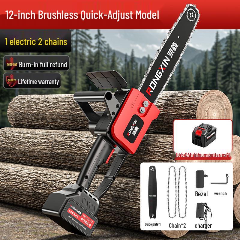 

Rechargeable Handheld Chainsaw: High-Power, Large-Capacity Lithium Battery for Pruning and Logging.
