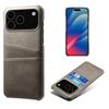 For iPhone 17 Pro Max Case Dual Card Slots PU Leather+Hard PC Phone Cover