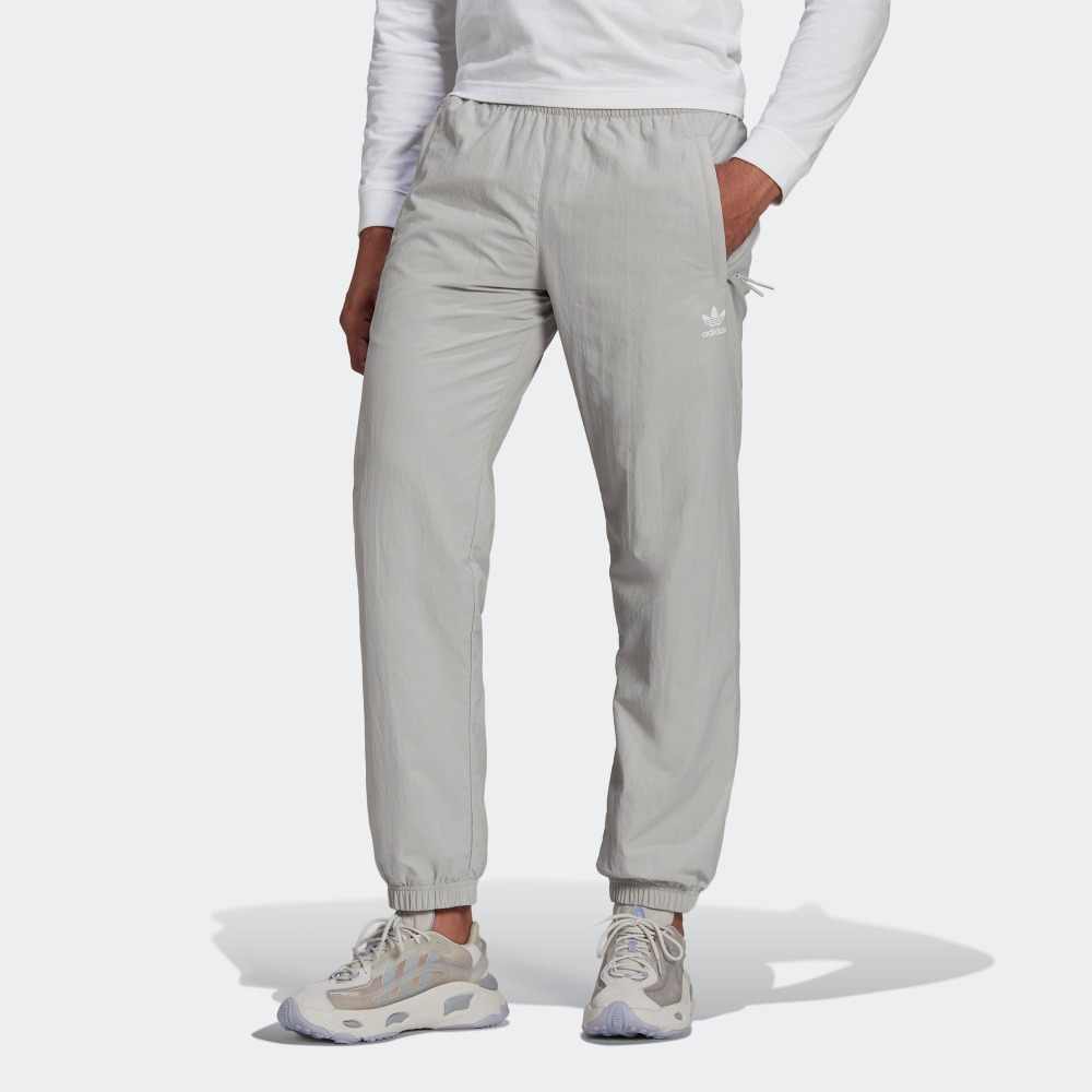 adidas Knitted Sweatpants Men's Light Gray Moderate Cuffed Pants HC7113