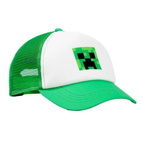Minecraft Boys Creeper Curved Peak Snapback Cap