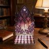 Castles Backdrop Display Stand For Collectible Dolls Adjustable Height Easy Installation Universal Compatibility