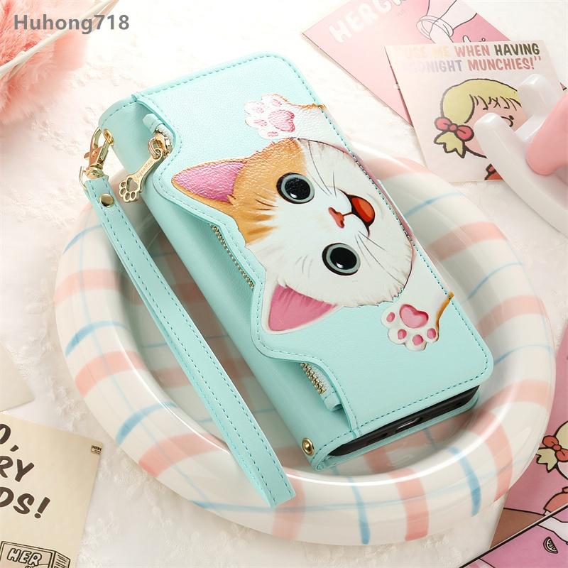For Samsung Galaxy A02S A03S A12 A22 A22S A32 A41 A51 A52 A52S A71 A72 4G 5G Case Flip Leather Zipper Coin Purse Wallet Cover Multi Card Slots