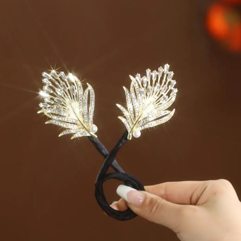 Ins Style Elegant Lazy Hair Curler Fshion Flower Fashion Flower Roller Hair Curler Lazy Hairpin Butterfly Hair Clips For Girls