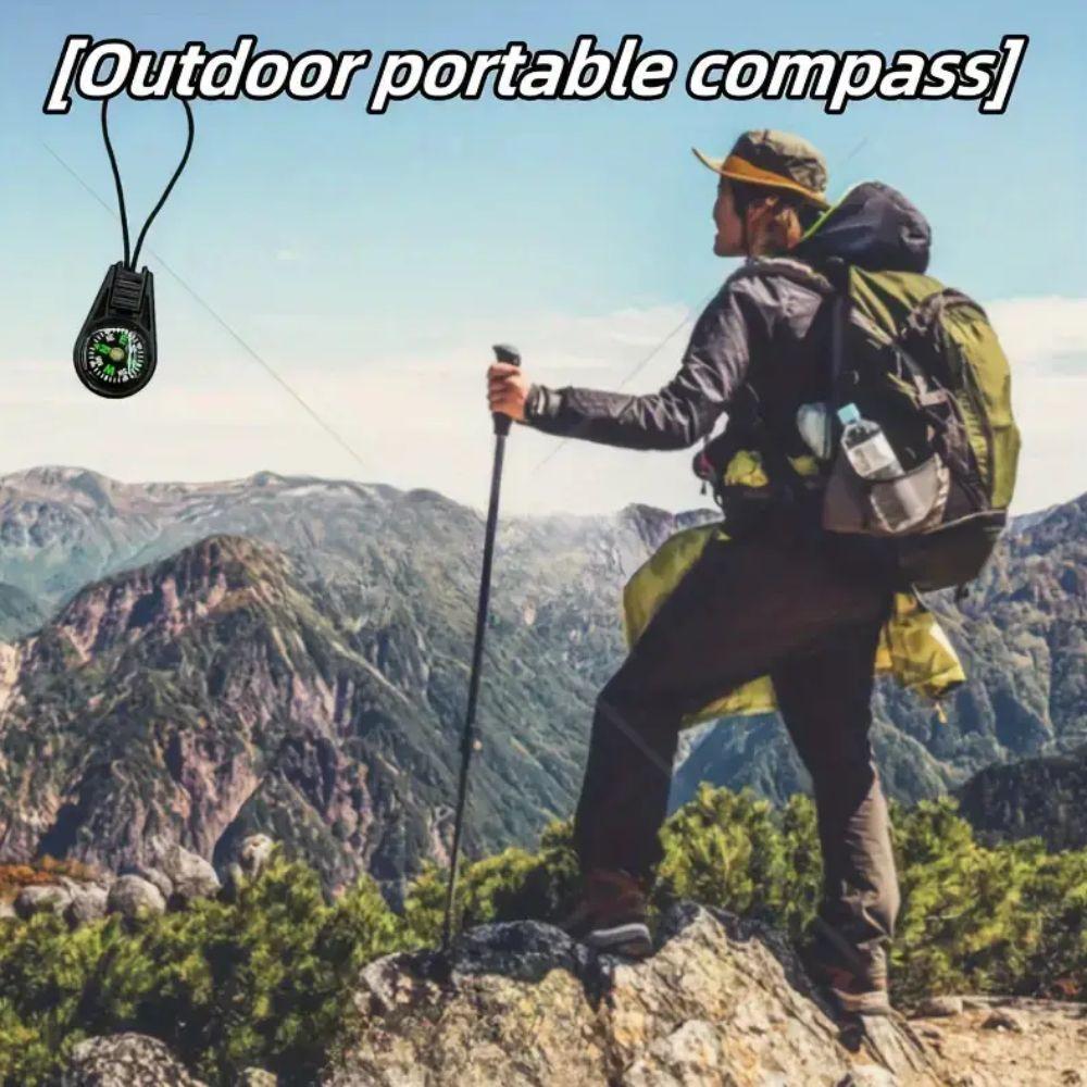 Multifunctional Pocket Compass Keepsake Hiking Compass Camping Compass Outdoor Adventure