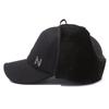 Black Letters N Cotton Hat Elderly Men Winter Large Ear Protection Warm Thick
