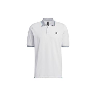 Logo-Print Geradschnittiges Geknöpftes Kurzarm-Poloshirt Herren Tops Weiß HS4391