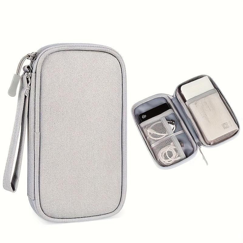 

Travel Electronics Organizer - Digital Bag for Power Bank, Charging Cables, Mouse and USB Accessories сірий колір