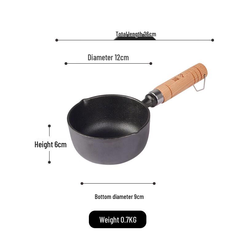 

ZISIZ 12cm Mini Cast Iron Frying Pan