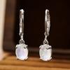 Huitan Imitation Opal Women Drop Earrings Simple Elegant Style Party Wedding Lady Fashion Accessories Versatile Jewelry GiftGood product