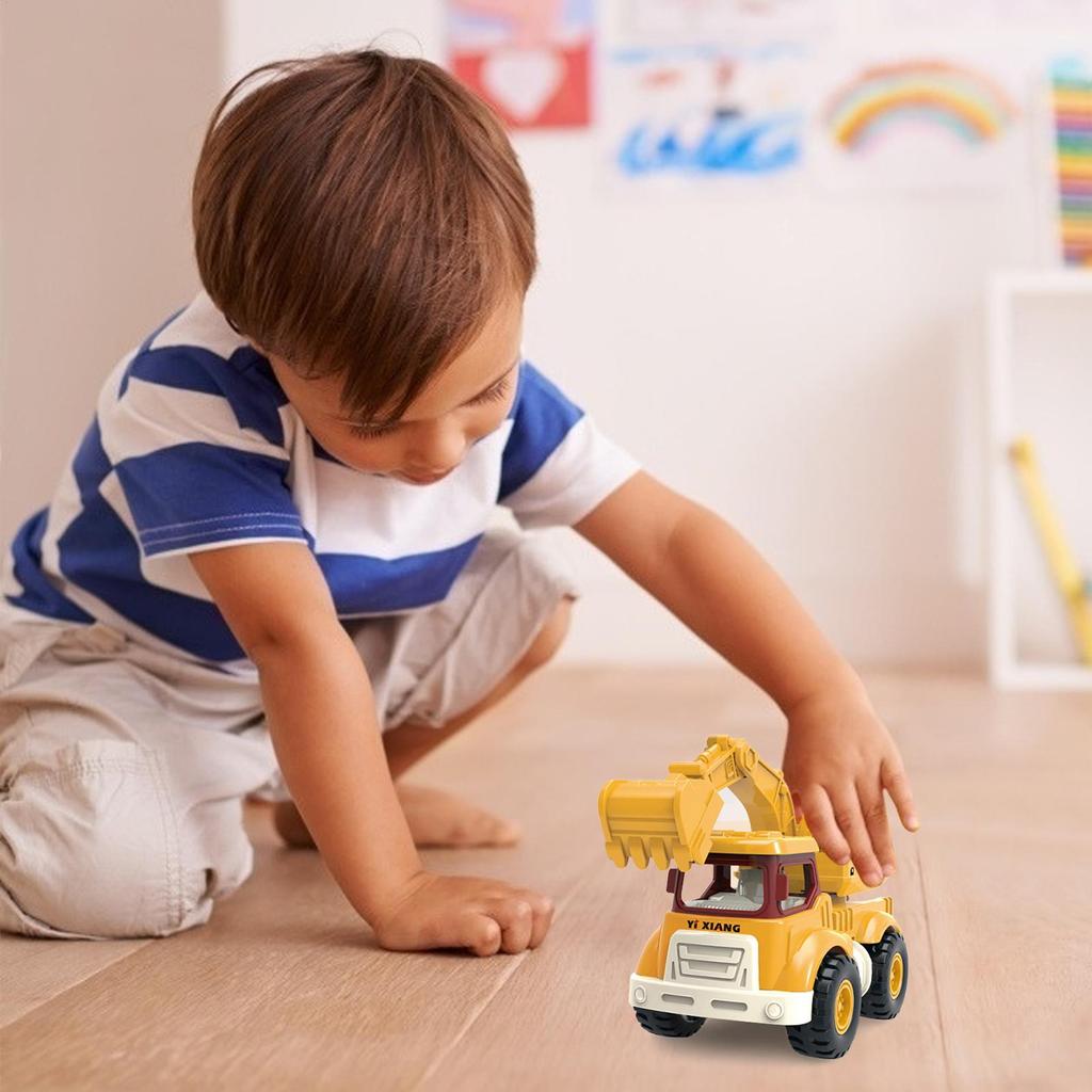 1 Pack Pull Back Cars Construction Powered Toy Vehicles Construction Multipurpose Construction Vehicle Toys for Toddlers