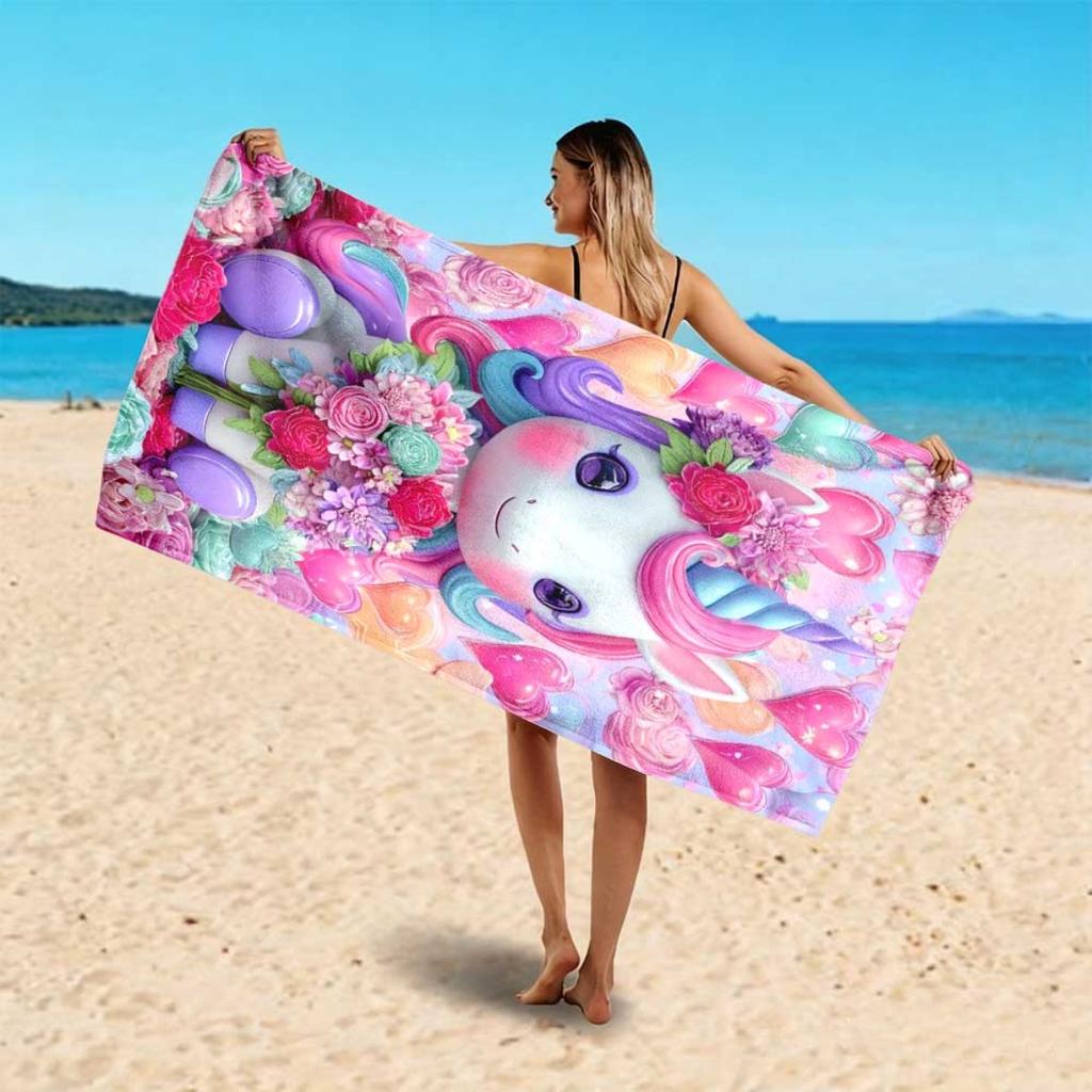 1Pc Women Tropical Flower Beach Sarong, Quick-Drying Absorbent Large Beach Blanket, Lightweight Cover Up, Stylish Summer Accesso