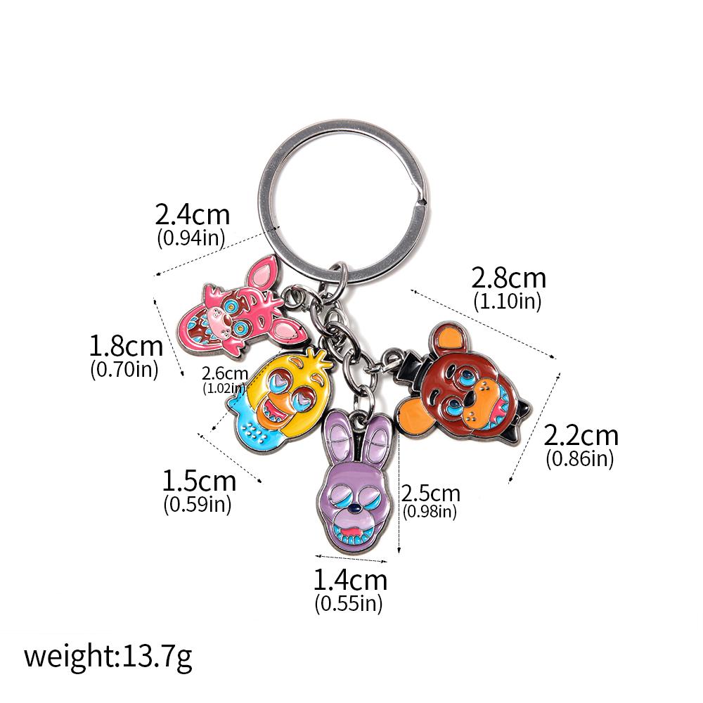Anime Game FNAF Figures Freddy Enamel Pins Foxy Bonnie Animal Doll Badge Brooches For Men Women Backpack Accessories Jewelry