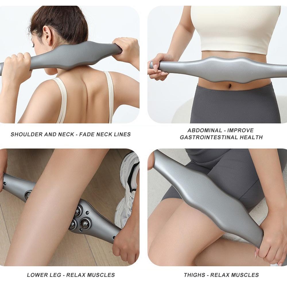 Durable And Safe 1Pcs Multi-Functional Roller Magnetic Ball Massage Sticklymphatic Drainage Massager For Body Shapingguasha Tools For Back Leg