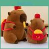 Plush Capybara Creative Toy Hat Fries Backpack Stretchable Poseable Gift Kids