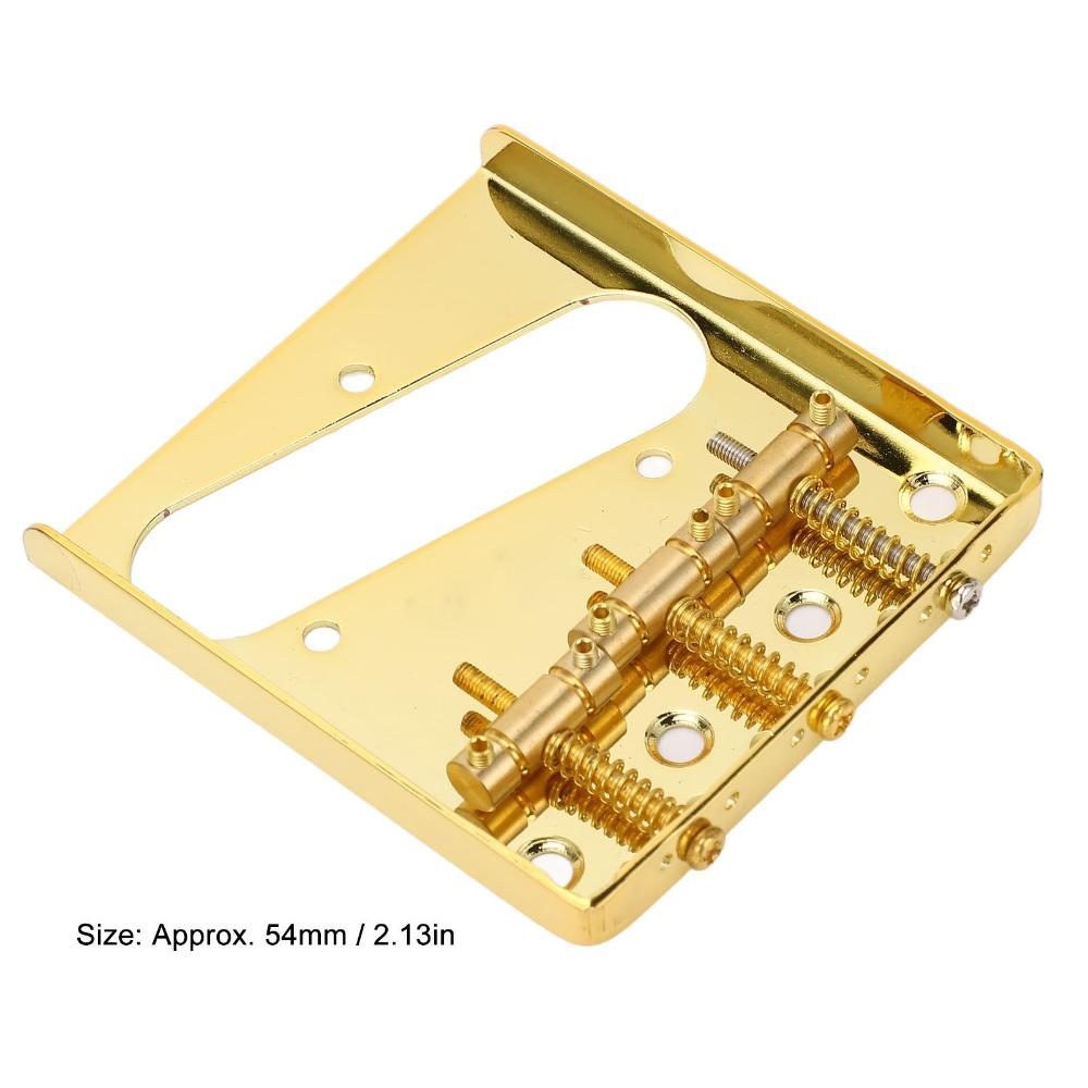 Golden Electric Guitar Bridge 54mm Width For Telecaster Bridge Assembly  Electric Guitar Parts