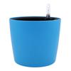 Round Self Watering Planter Wicking Pots with Water Level Indicator for Indoor Golden Ivy, African Violet, Orchid