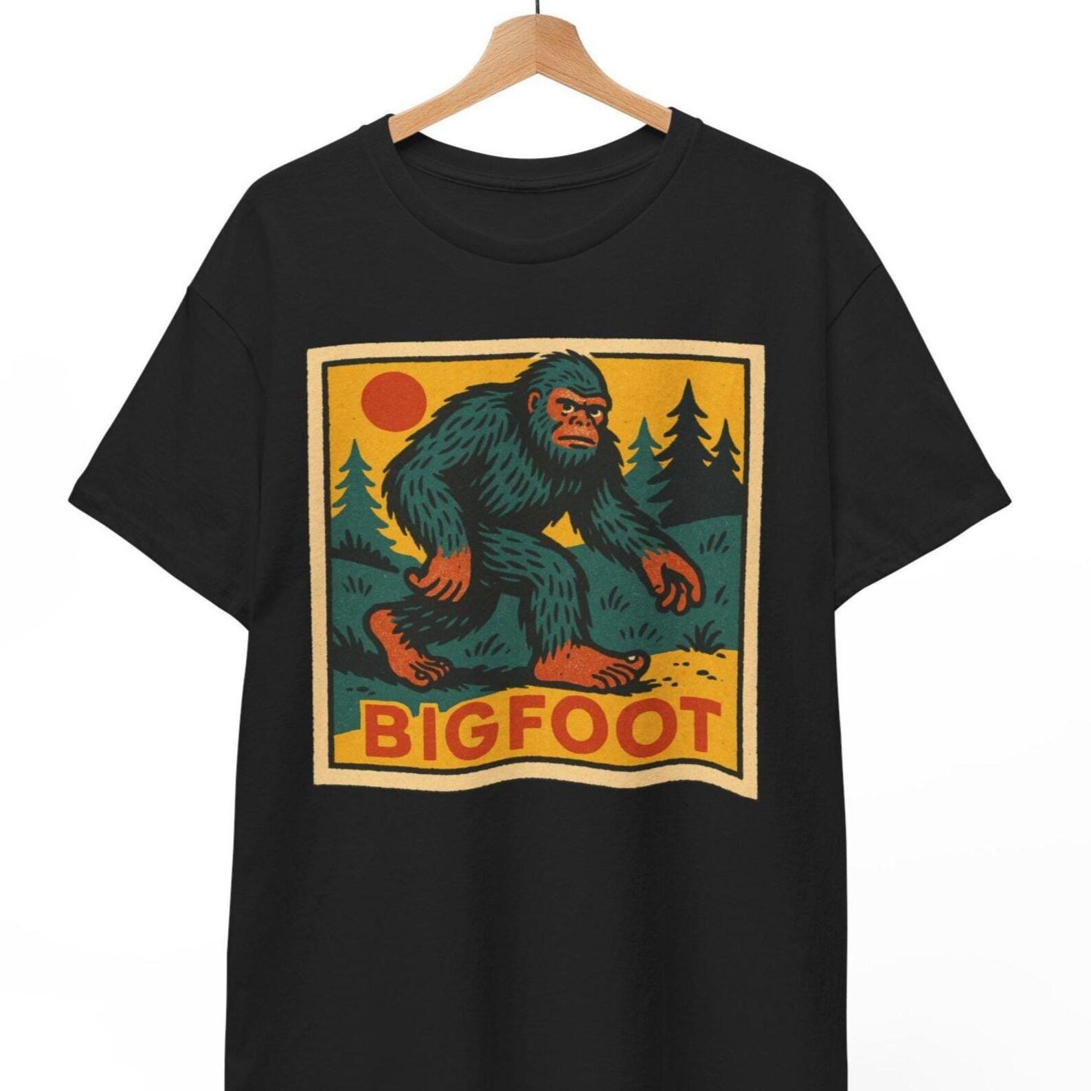 Bigfoot Comic T-Shirt: Retro Sasquatch Graphic Tee 3XL