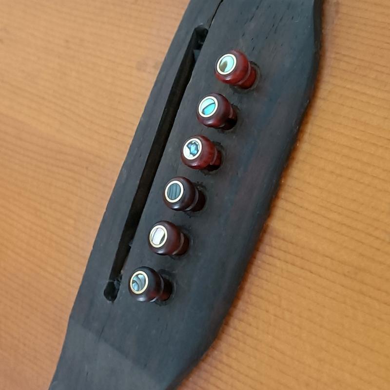 Cocobolo Holz Gitarre Bridge Pins Gitarre Feste Saitennägel Gitarre Ersatzteil Gitarre Saitennägel Holz Textur