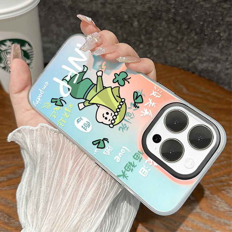 

INFP Aurora Laser iPhone Case for Models 11, 12, 13, 14 Pro Max - Trendy Design for Men & Women iPhone 15
