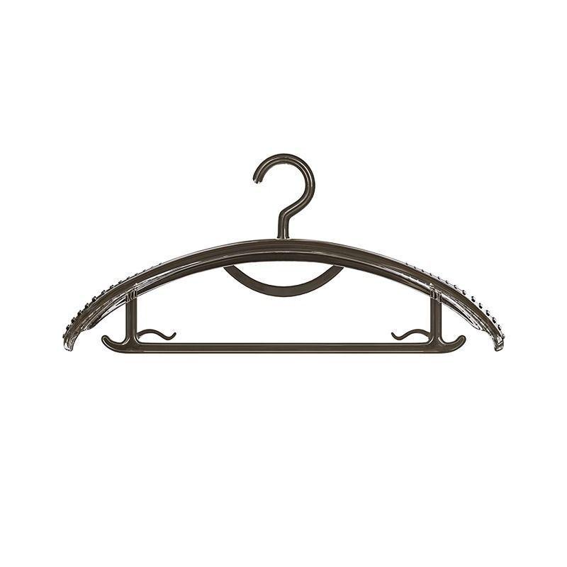 Non-slip Transparent Wide Shoulder Clothes Hanger - Adult, Trace-free, No Bulge, for Home Use