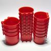 20pcs Hanging Chickens Rabbit Feeders With Hook Plastic Poultry Coop Feeder Water Drinker Feeders Feeder Cage Cups Watering