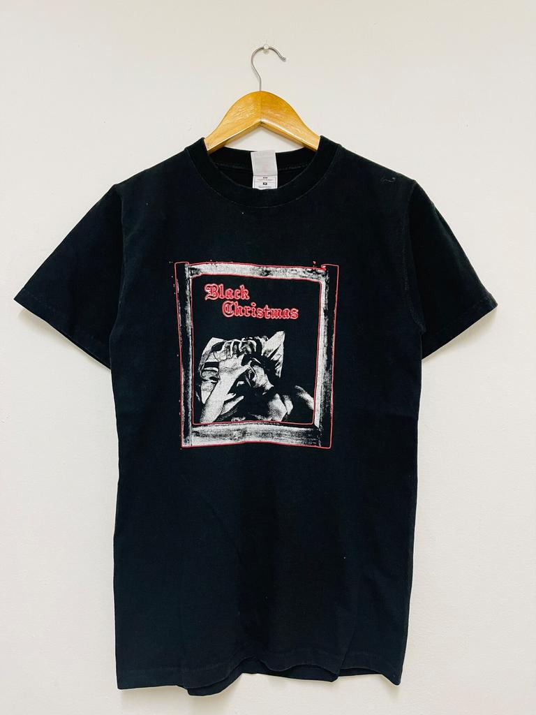 Vintage 90s Black Christmas Horror Thriller Film T-Shirt / 90s American Horor Movie / 90s Promotional / 90s Streetwear / 90s Movie / Black /