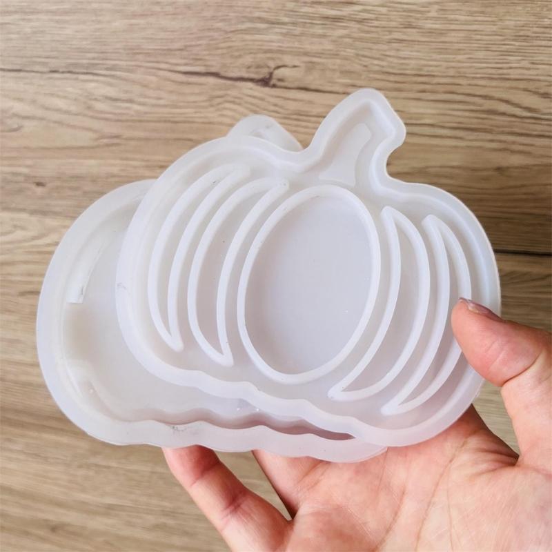 Hollowed Pumpkins Silicone Candle Mold For Making Candle Halloween Decoration Easy Demolding Silicone Mold Baking Tool